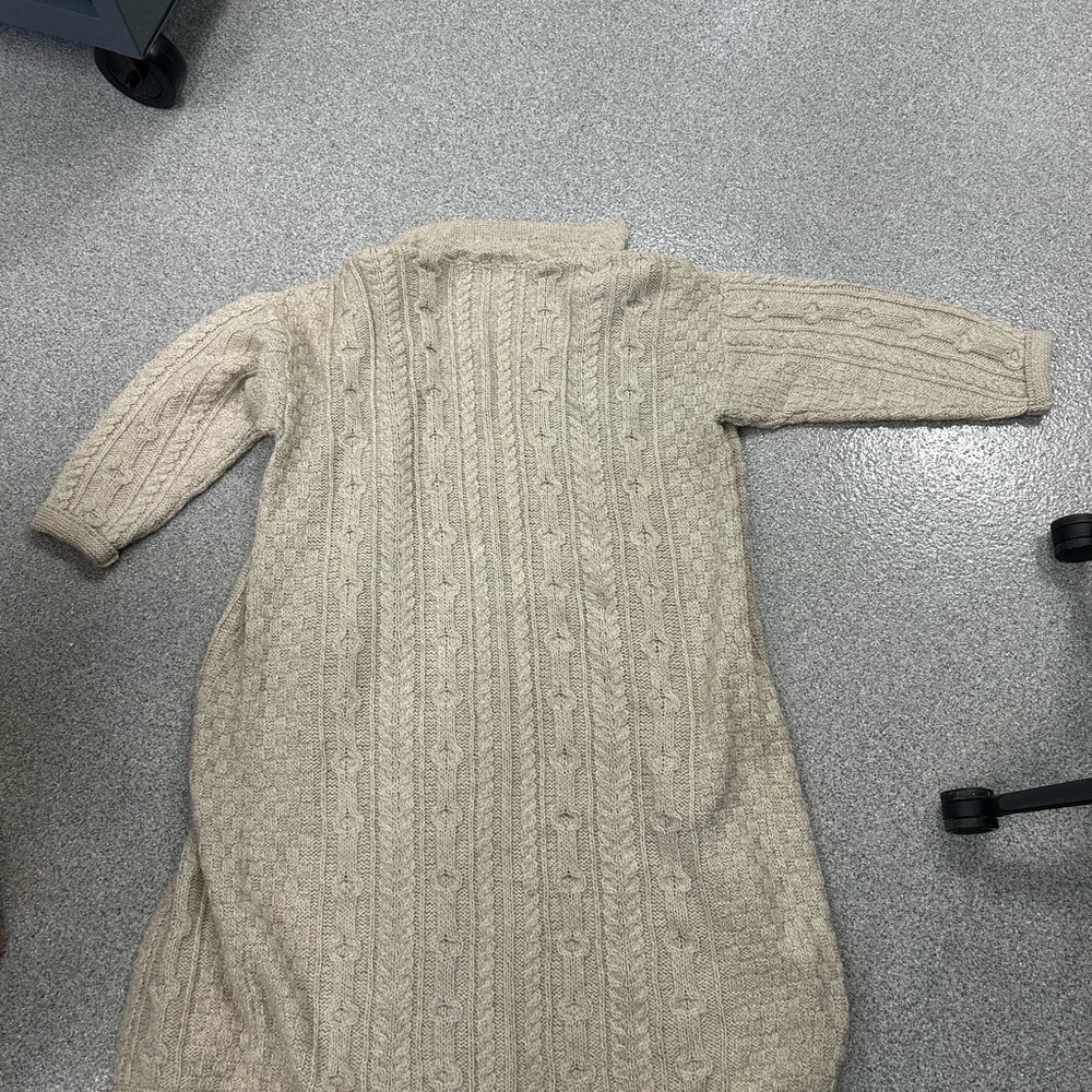 Aran Wool Cozy Cable Knit Cardigan